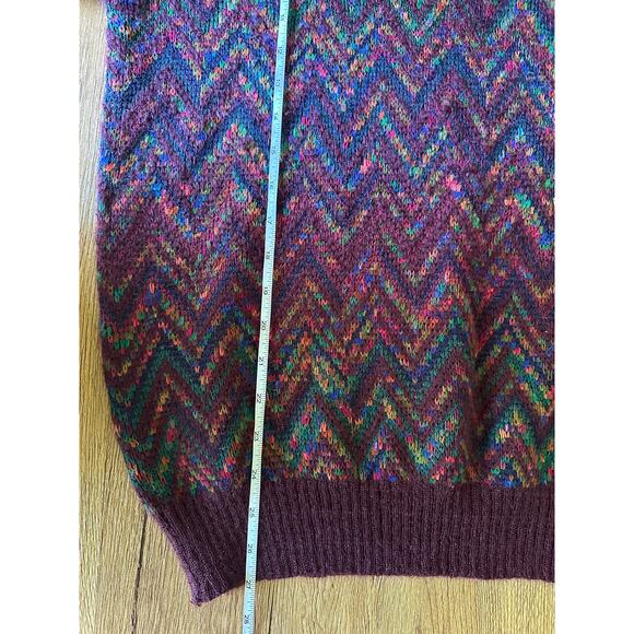 Croft & Barrow Vtg Multi Color Patterned Chunky Cosby Sweater Size Small - Picture 5 of 6